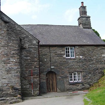 Stone built house with slate roof